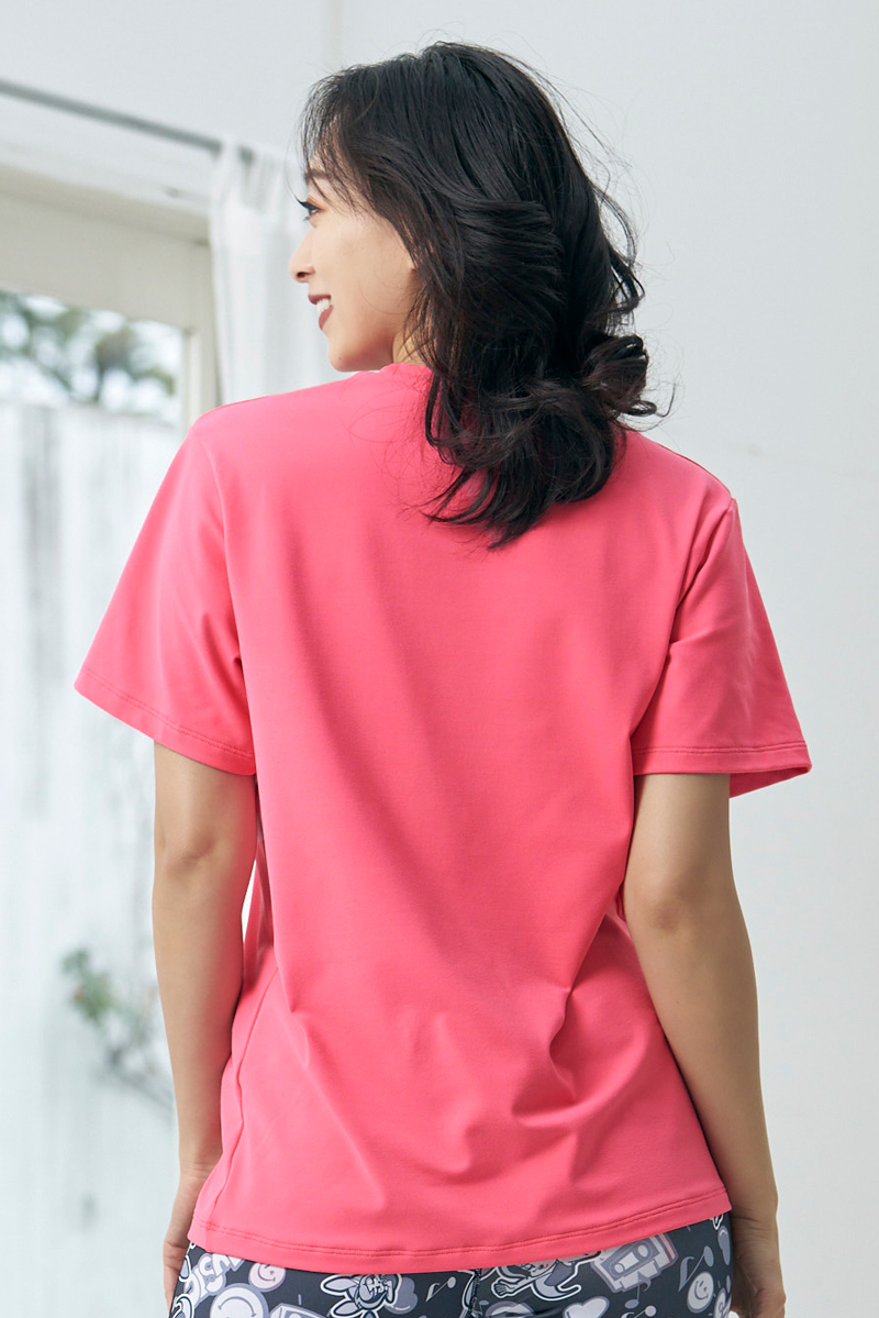 ユニセックスTシャツ フラミンゴピンク