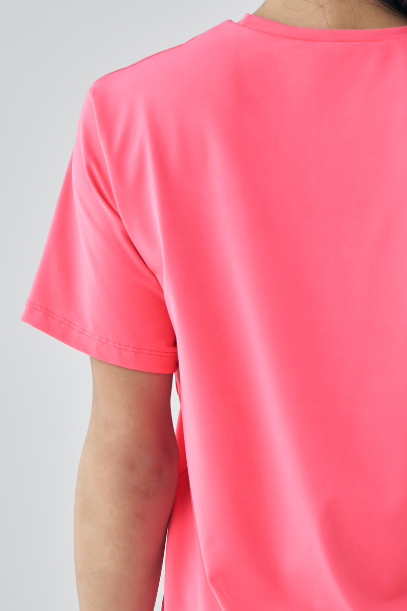 ユニセックスTシャツ フラミンゴピンク