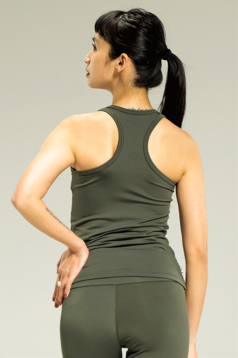 限定セール　ヴィンテージ　ディオール　タンクトップ　カーキ AZUL BY MOUSSY | パイルニットタンク (タンクトップ ) |SHEL