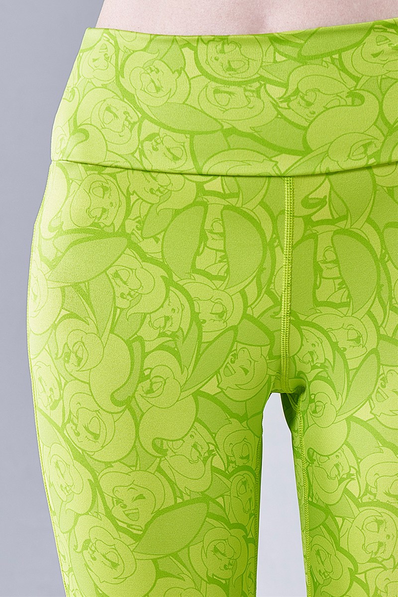 春コムギ フィットネスウェア | カプリレギンス＊バニーライム 【フリー】 [Vol