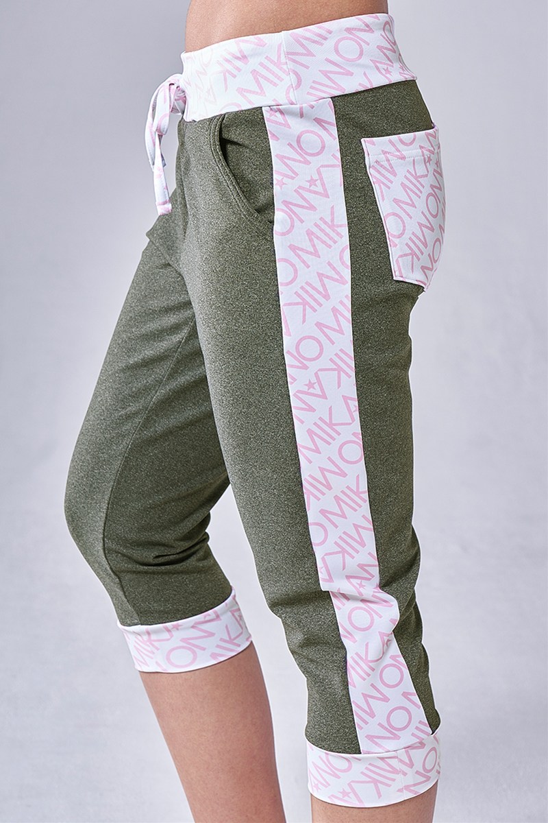 フィットネスウェア | サイド切替ジョガーパンツ＊チャコールグレー