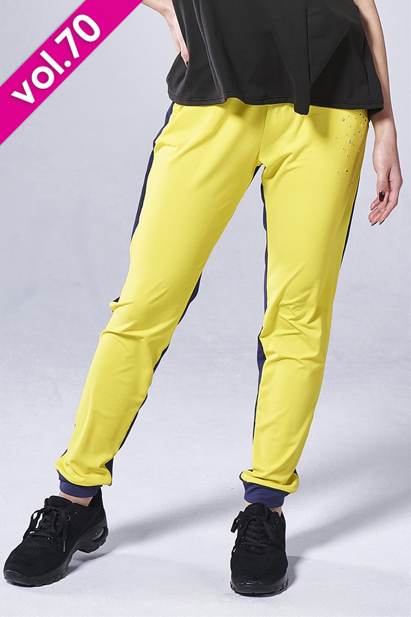 フィットネスウェア | アスレジャーパンツ＊イエロー 【フリー】 [Vol