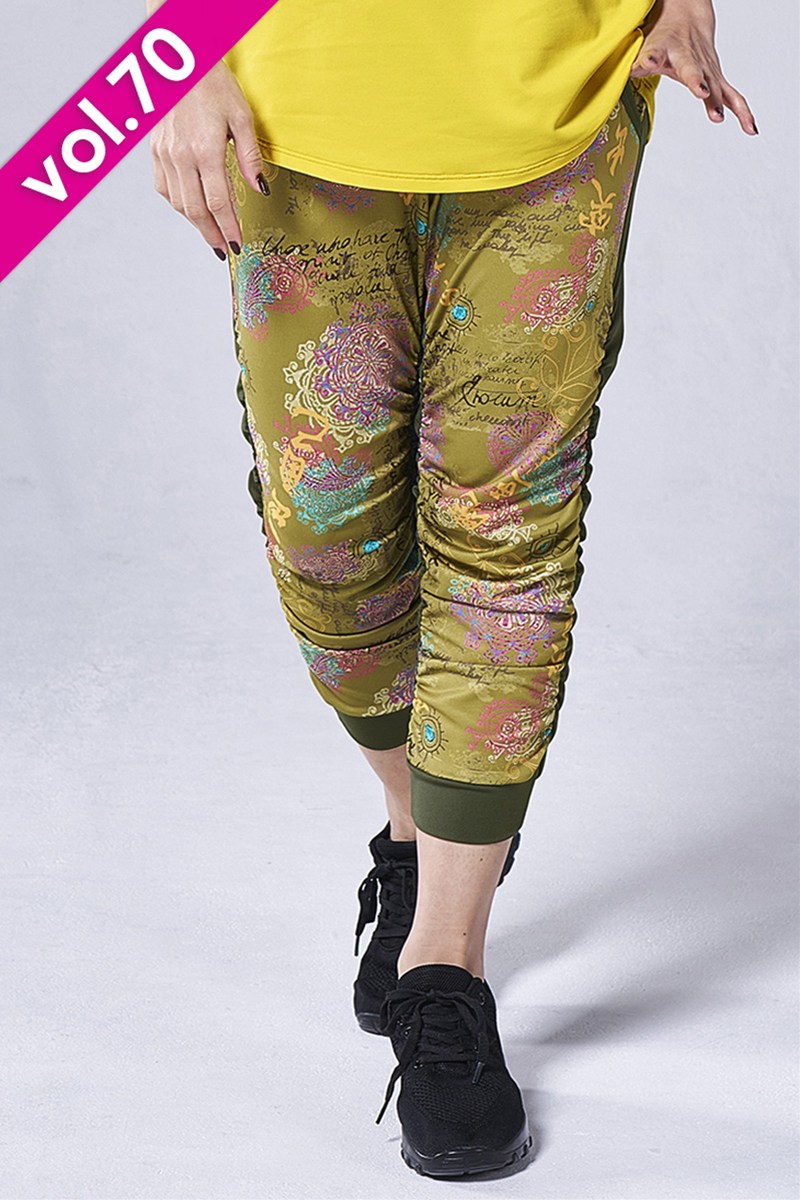 フィットネスウェア | サイドギャザーコンパクトギャングスターパンツ