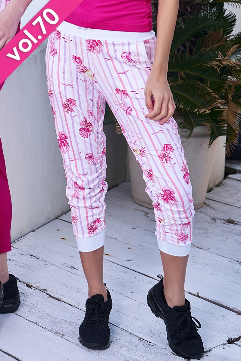 フィットネスウェア | サイドギャザーコンパクトギャングスターパンツ