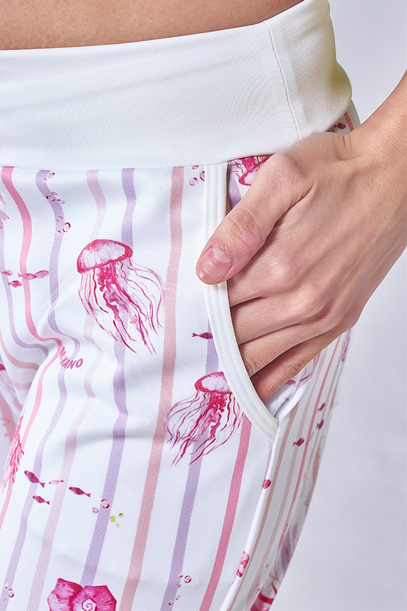 フィットネスウェア | サイドギャザーコンパクトギャングスターパンツ