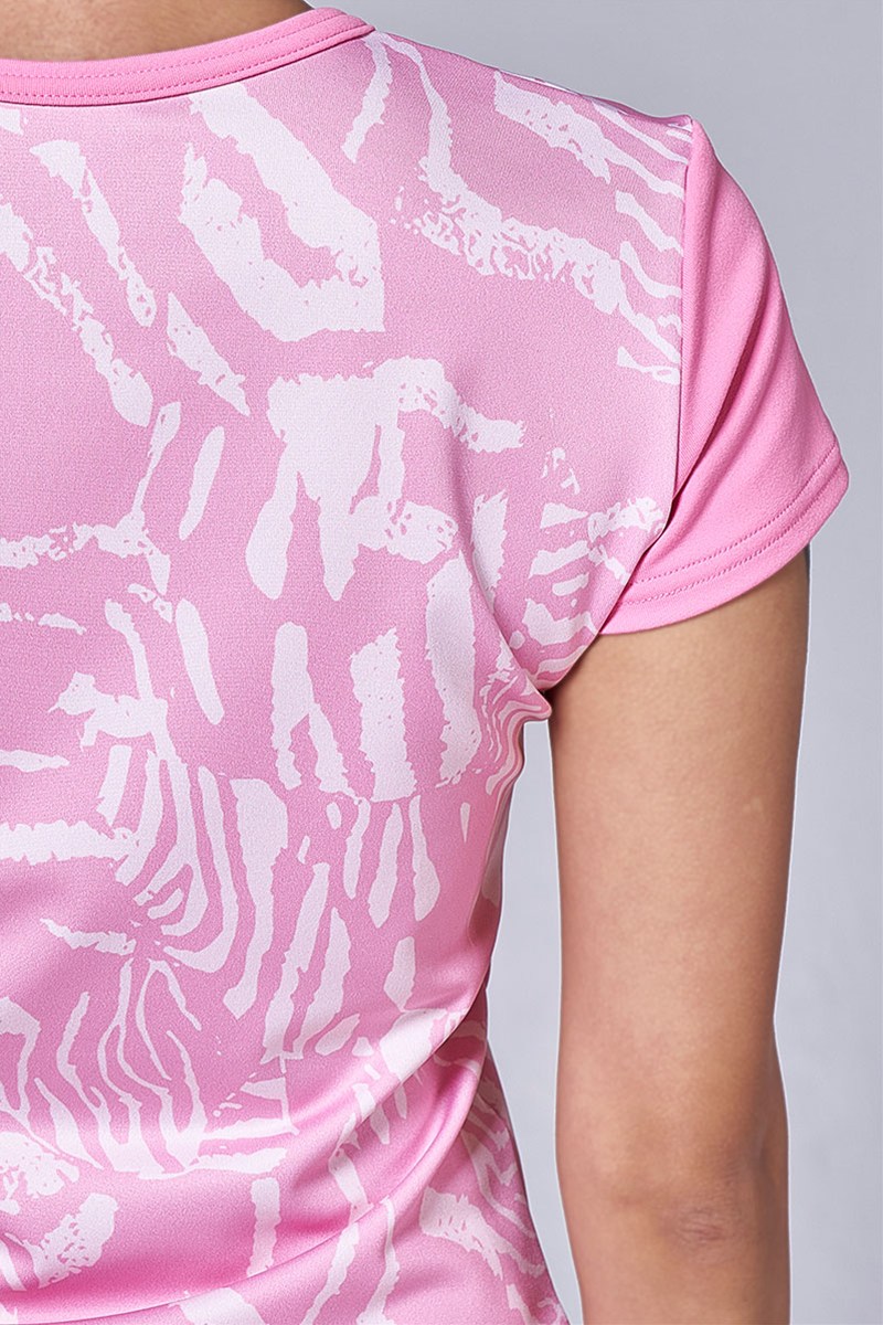 フィットネスウェア | ベーシックTシャツ（ラインストーン付