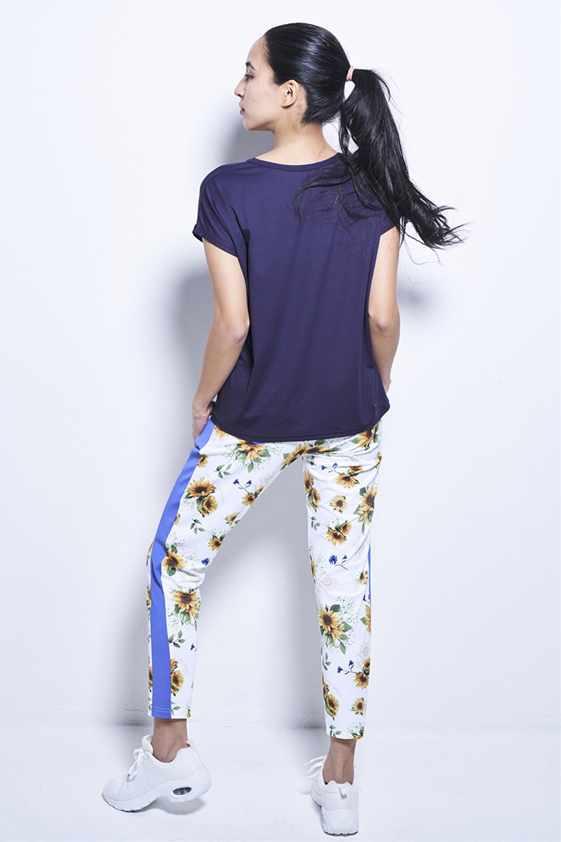 フィットネスウェア | エアリーTシャツ（メタリックロゴ付