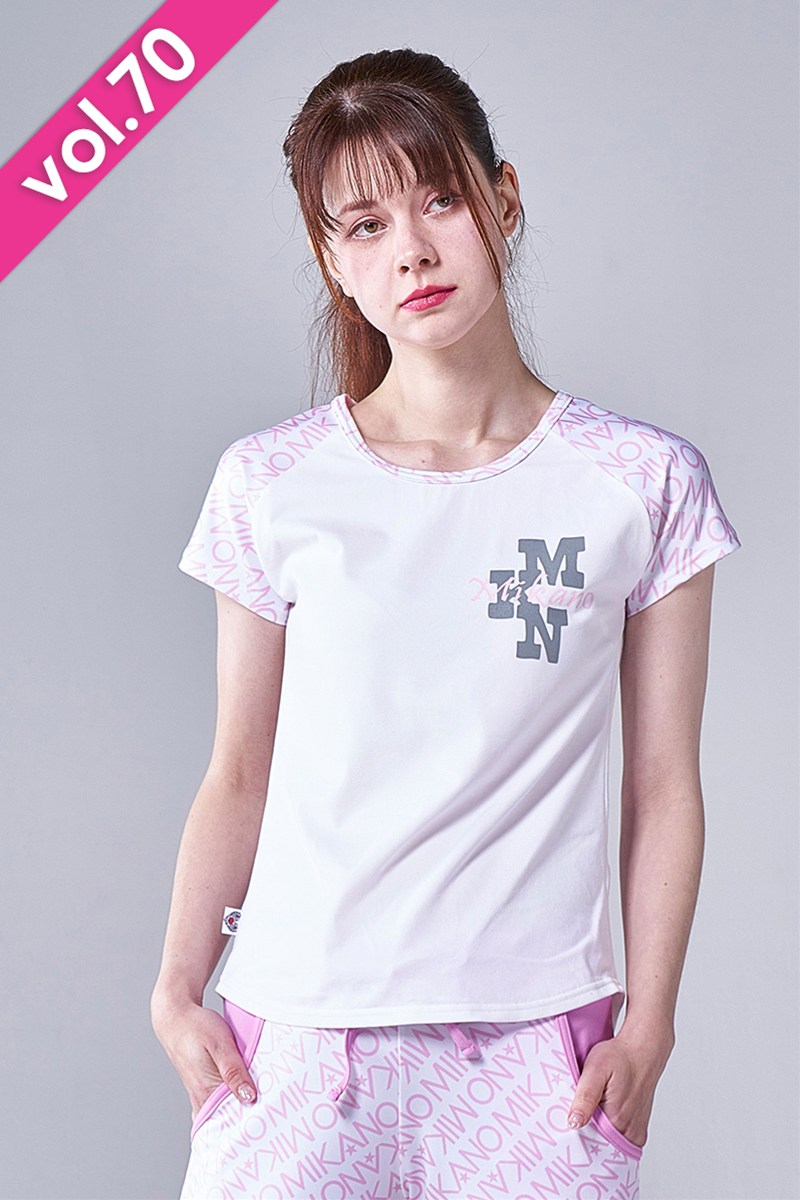 フィットネスウェア | 袖切替エアリーTシャツ＊ホワイト
