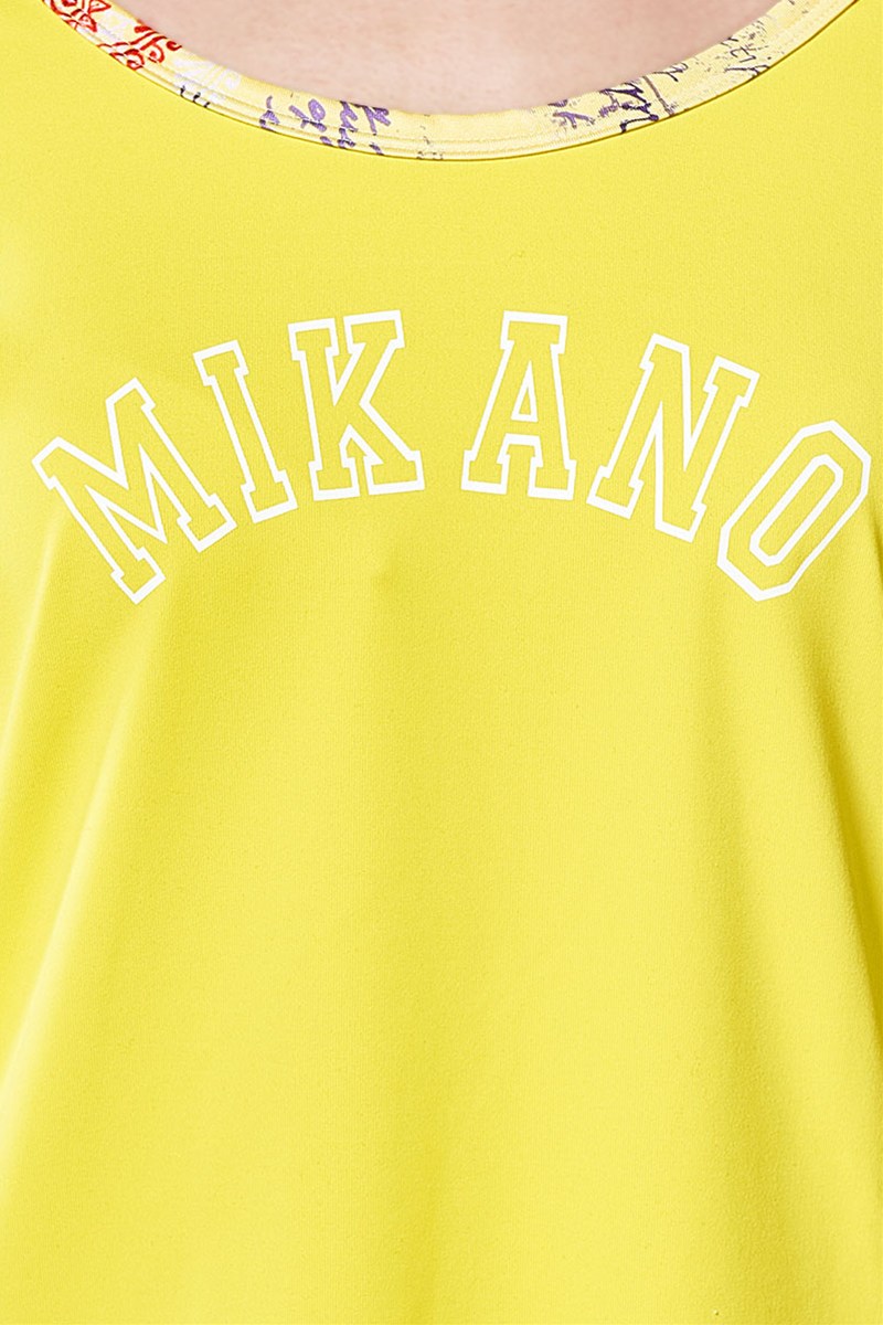 フィットネスウェア | 肩開きエアリーTシャツ＊イエロー
