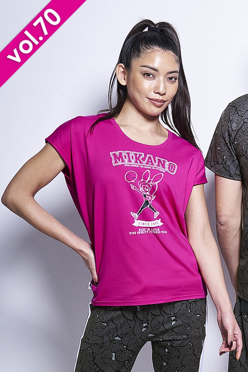 フィットネスウェア | エアリーTシャツ＊ピンク 【フリー】 [Vol