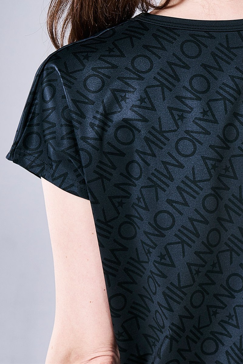 フィットネスウェア | エアリーTシャツ＊ミカノブラック