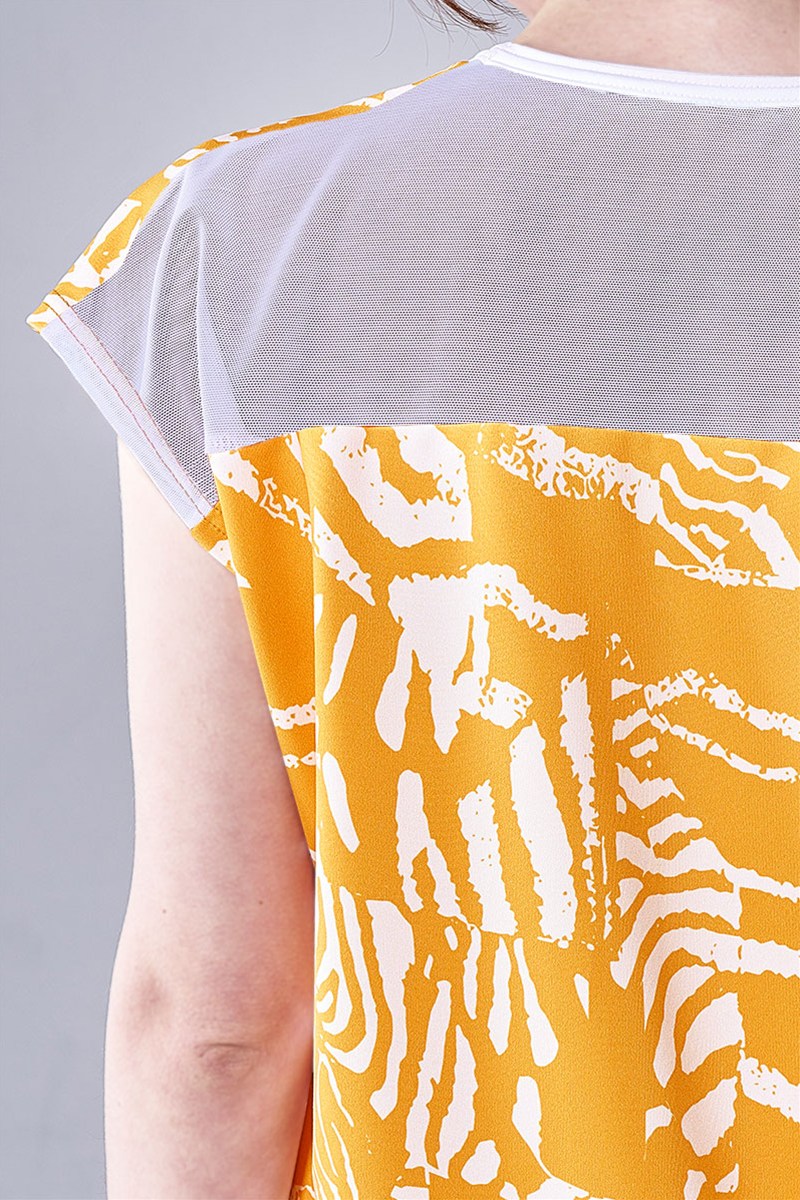 フィットネスウェア | バックメッシュ切替エアリーTシャツ