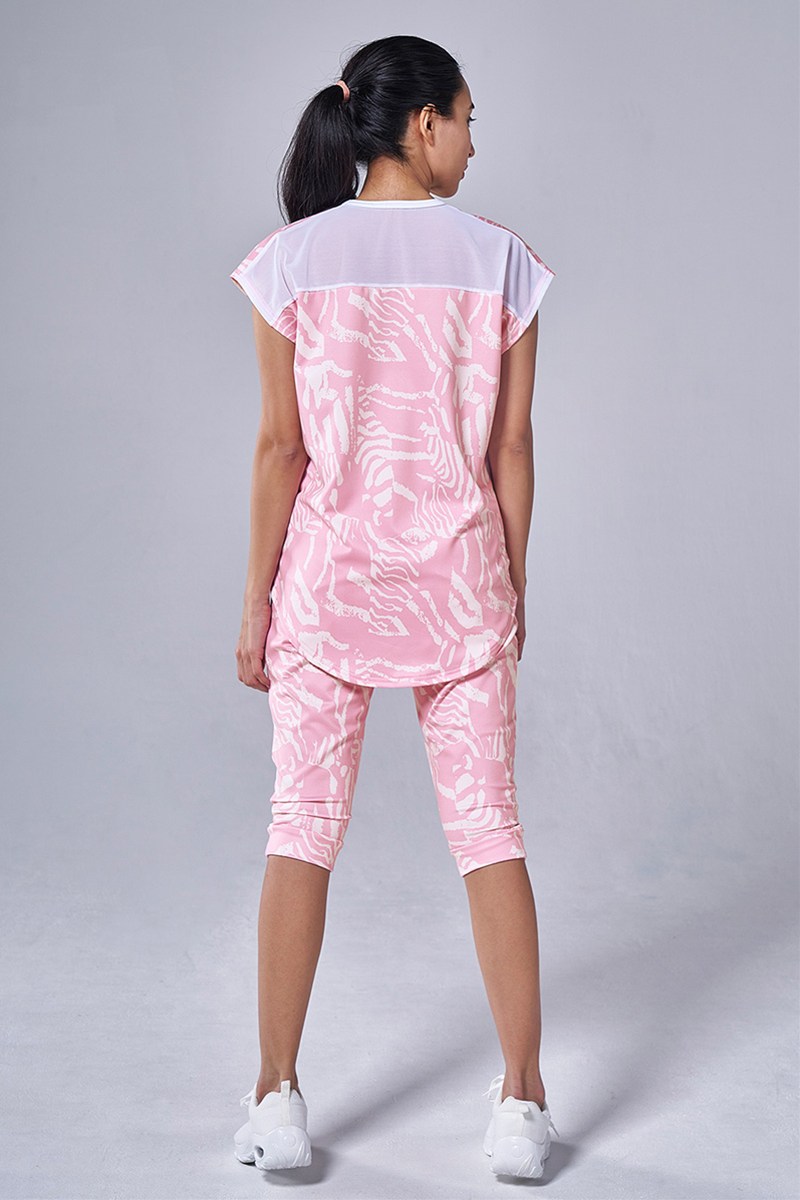 フィットネスウェア | バックメッシュ切替エアリーTシャツ