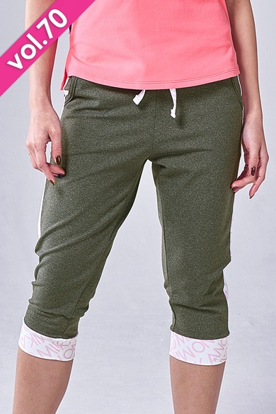 フィットネスウェア | サイド切替ジョガーパンツ＊チャコールグレー