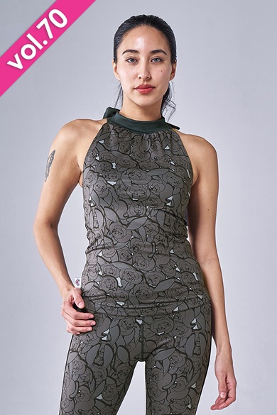 フィットネスウェア | ホルターネックロングトップス＊バニー