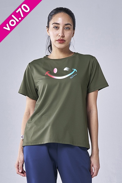 フィットネスウェア | バックメッシュ切替エアリーTシャツ