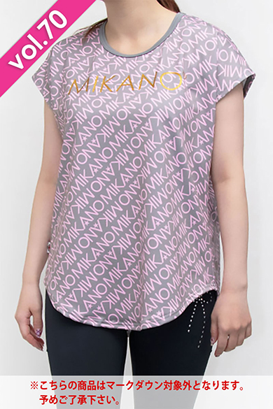 フィットネスウェア | エアリーTシャツ＊ミカノピンクグレー 【フリー