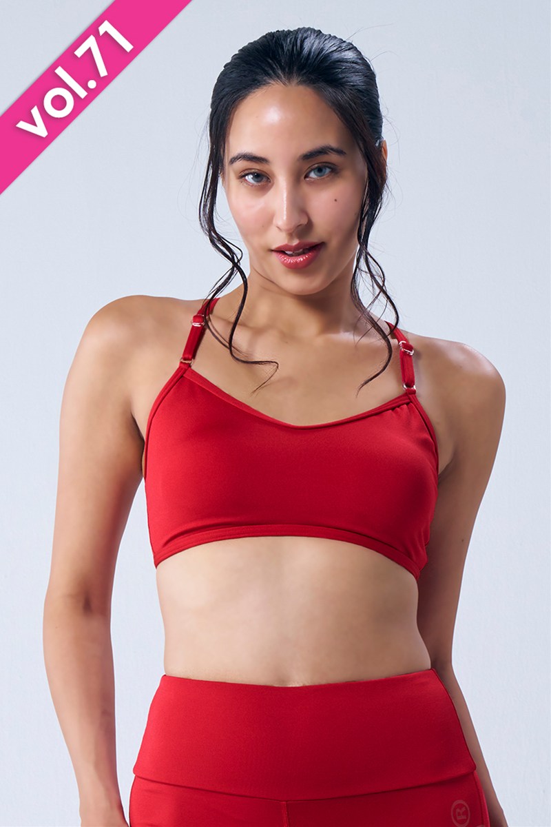 下着・アンダーウェア mika フィットネスウェア | アジャスター付インナートップス＊レッド