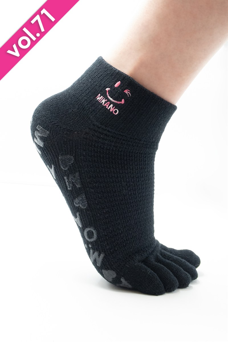 フィットネスウェア | 滑り止め付5本指ショートソックス