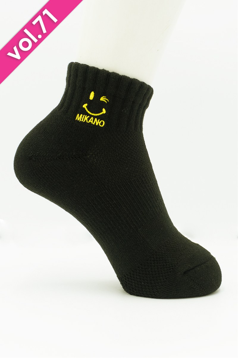 ショートソックス ブラック/イエロー