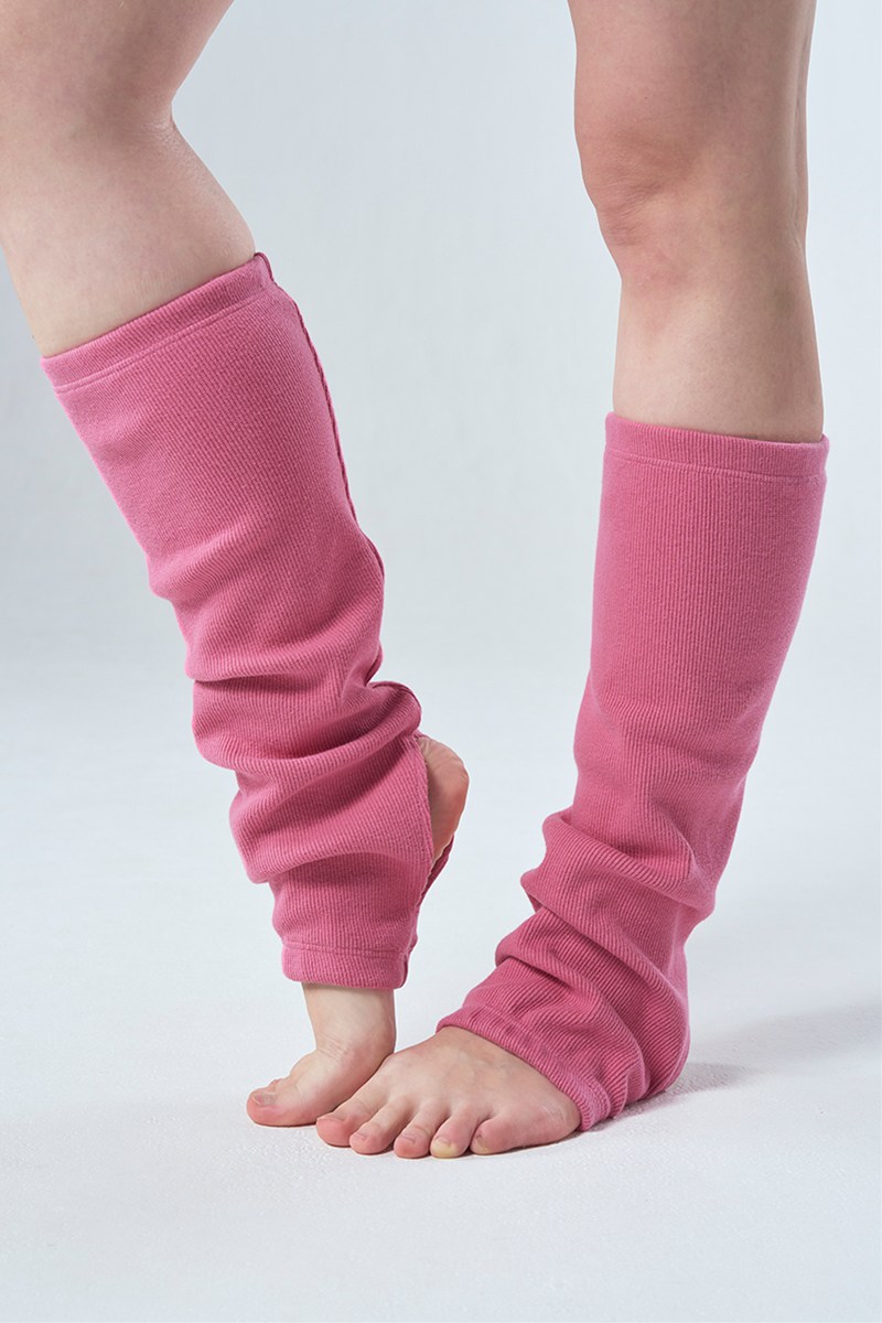 レッグウォーマー ダークピンク