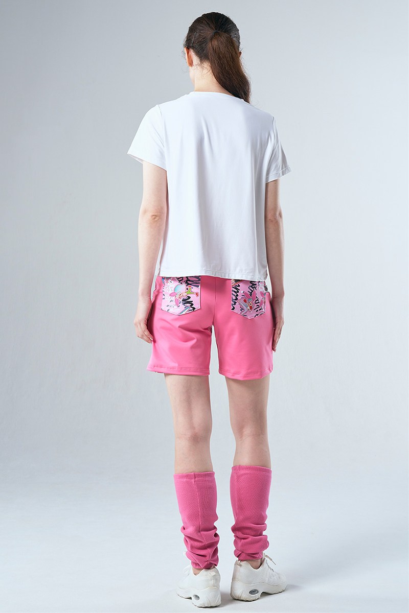 レッグウォーマー ダークピンク