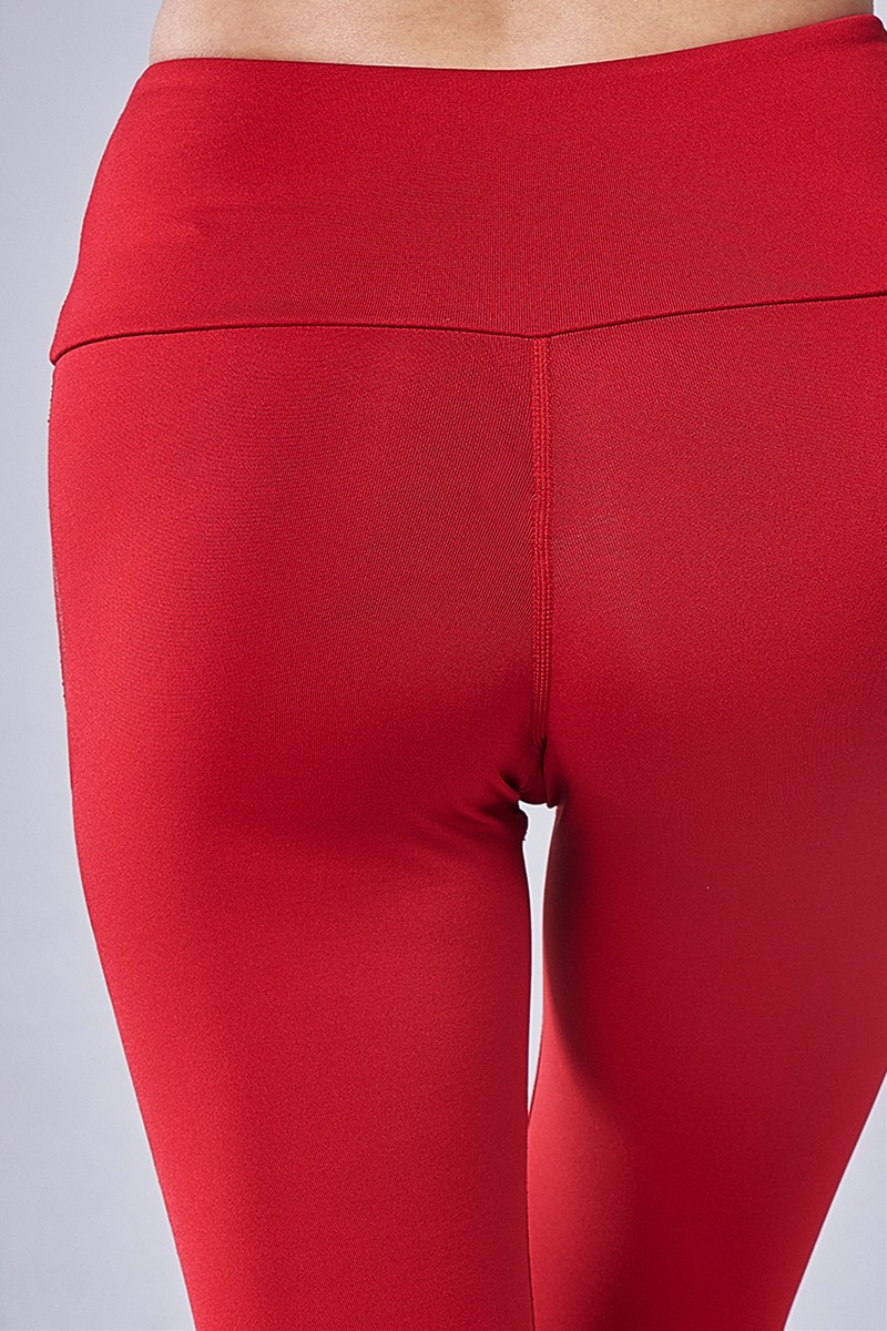 フィットネスウェア | ロングレギンス＊レッド 【L】 [Vol.71