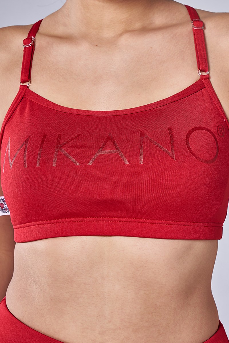 アジャスター付ショートトップス レッド