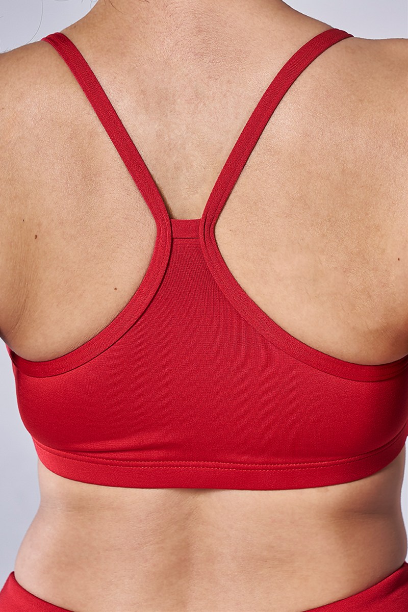 アジャスター付ショートトップス レッド