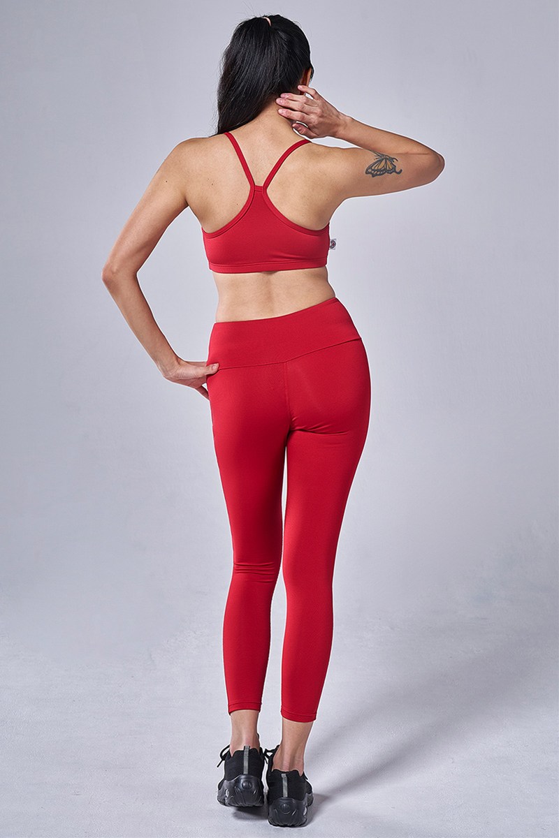 アジャスター付ショートトップス レッド