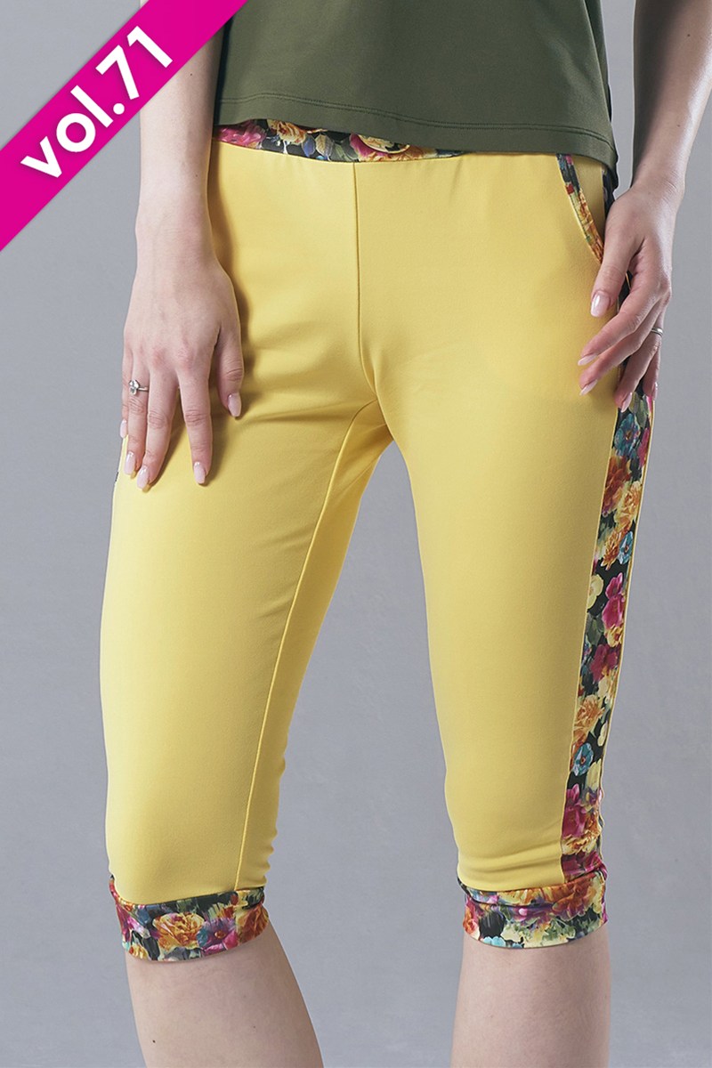 フィットネスウェア | サイド切替ジョガーパンツ＊イエロー2 【フリー