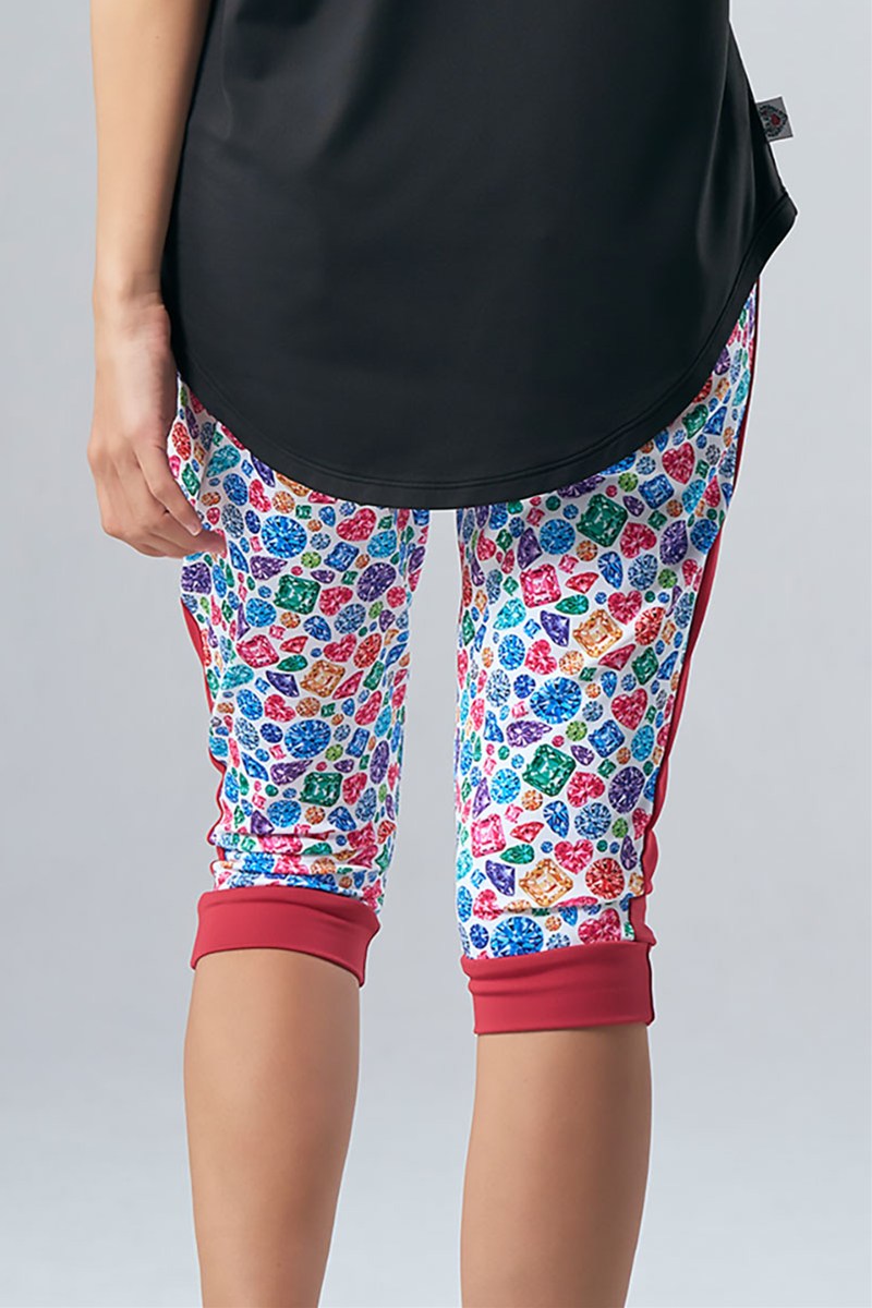 サイド切替ジョガーパンツ ダイヤモンドカラー