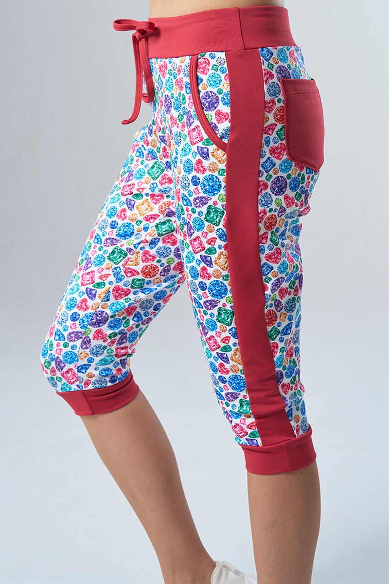 フィットネスウェア | サイド切替ジョガーパンツ＊ダイヤモンドカラー