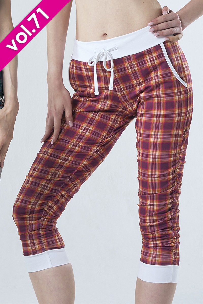 フィットネスウェア | サイドギャザーコンパクトギャングスターパンツ