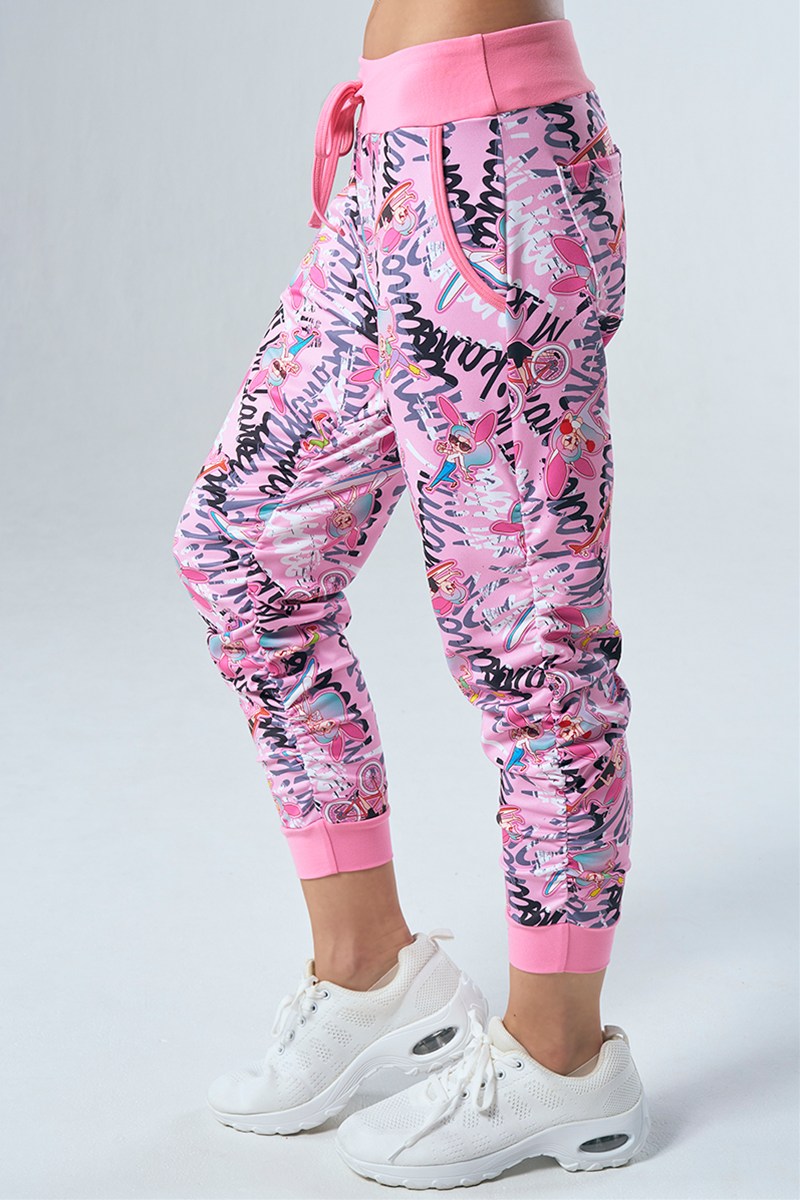 フィットネスウェア | サイドギャザーコンパクトギャングスターパンツ