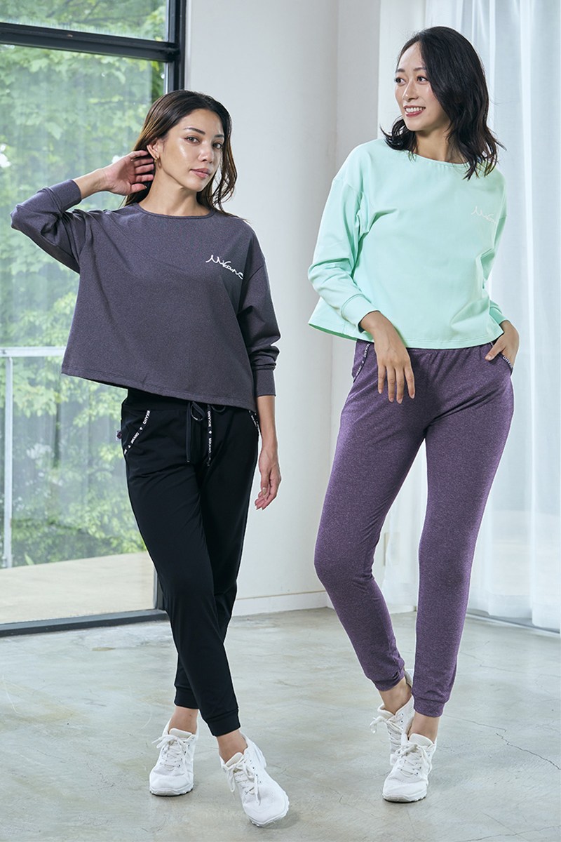 フィットネスウェア | ロングギャングスターパンツ＊ブラック 【フリー