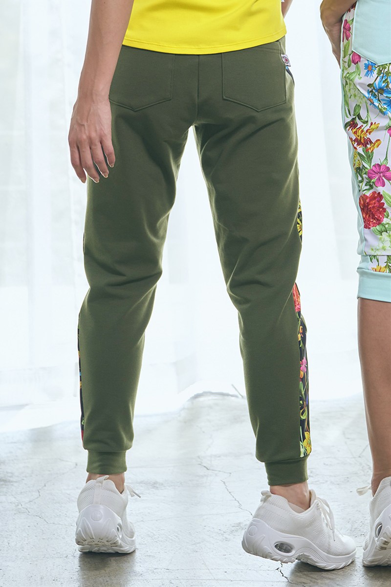 サイド切替ロングギャングスターパンツ アーミーグリーン