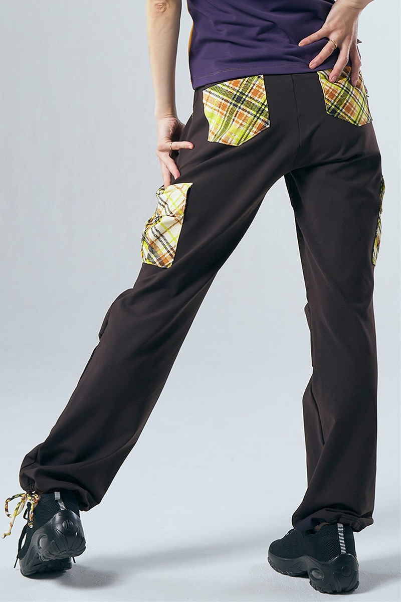 フィットネスウェア | カーゴロングパンツ＊ブラック 【S】 [Vol.71