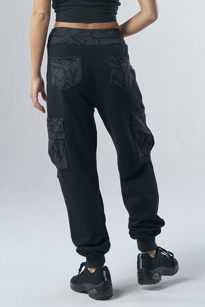 フィットネスウェア | カーゴロングパンツ＊ブラック 【フリー