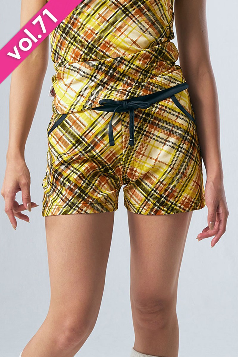 ショートパンツ＊バイアスイエロー系 【フリー】