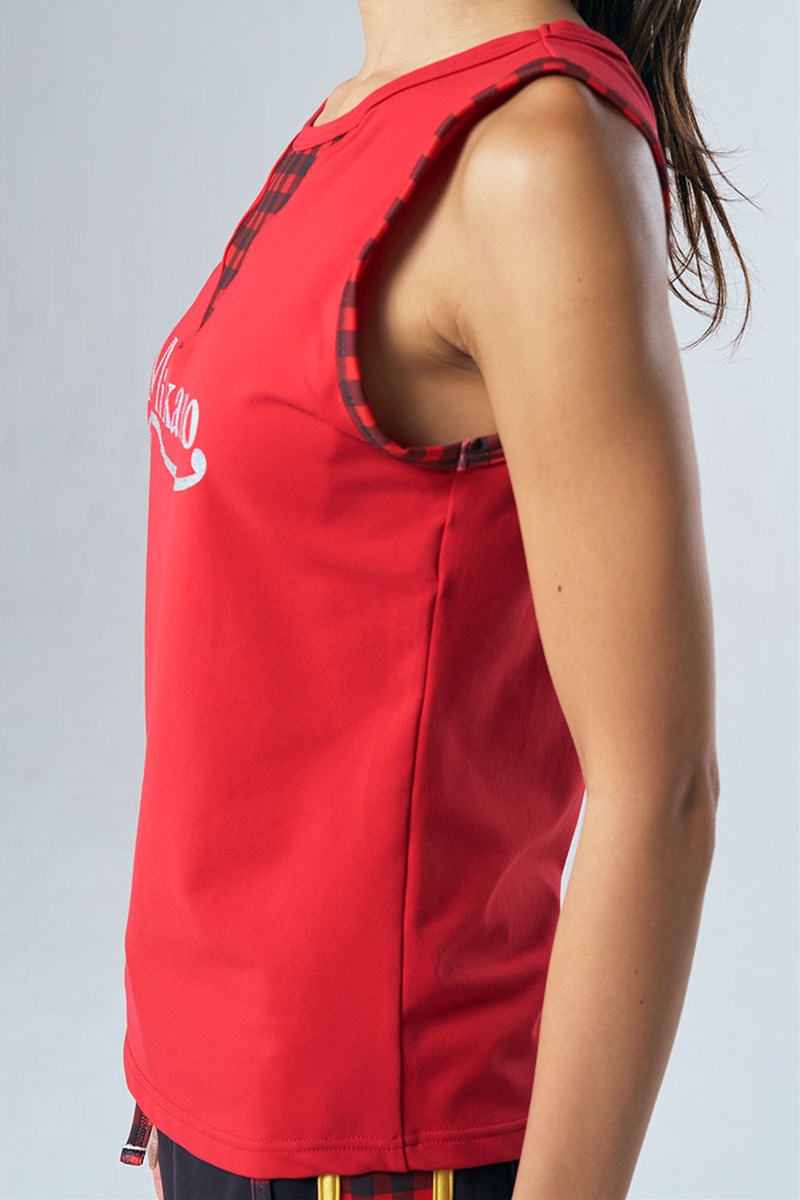 フィットネスウェア | フロントバック切替セミフィットタンクトップ