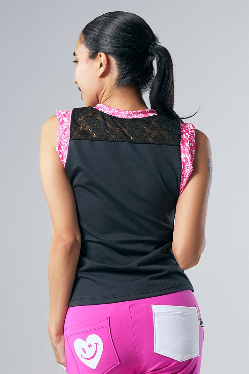 ☆saori☆セパレートツイストタンクトップ ウエストクロスレギンス