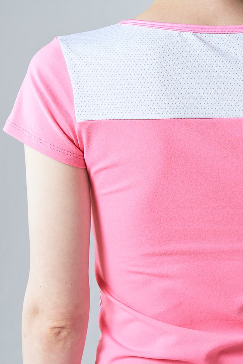 バックメッシュ切替コンパクトTシャツ