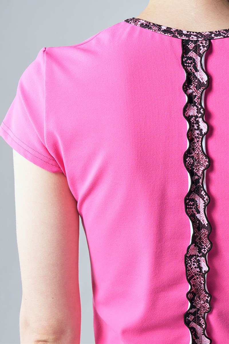 バックフリルベーシックTシャツ