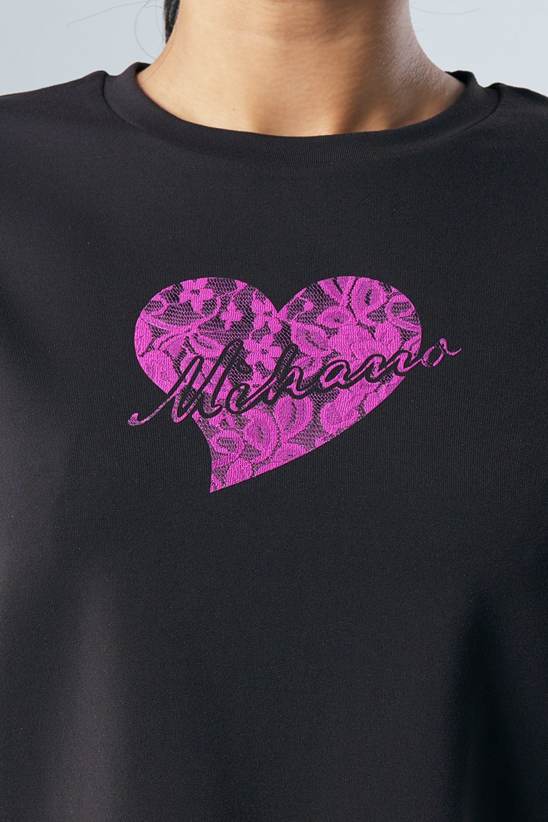 ほぼ新品】ミカランセ MIKANO バックフラワーレース エアリーTシャツ