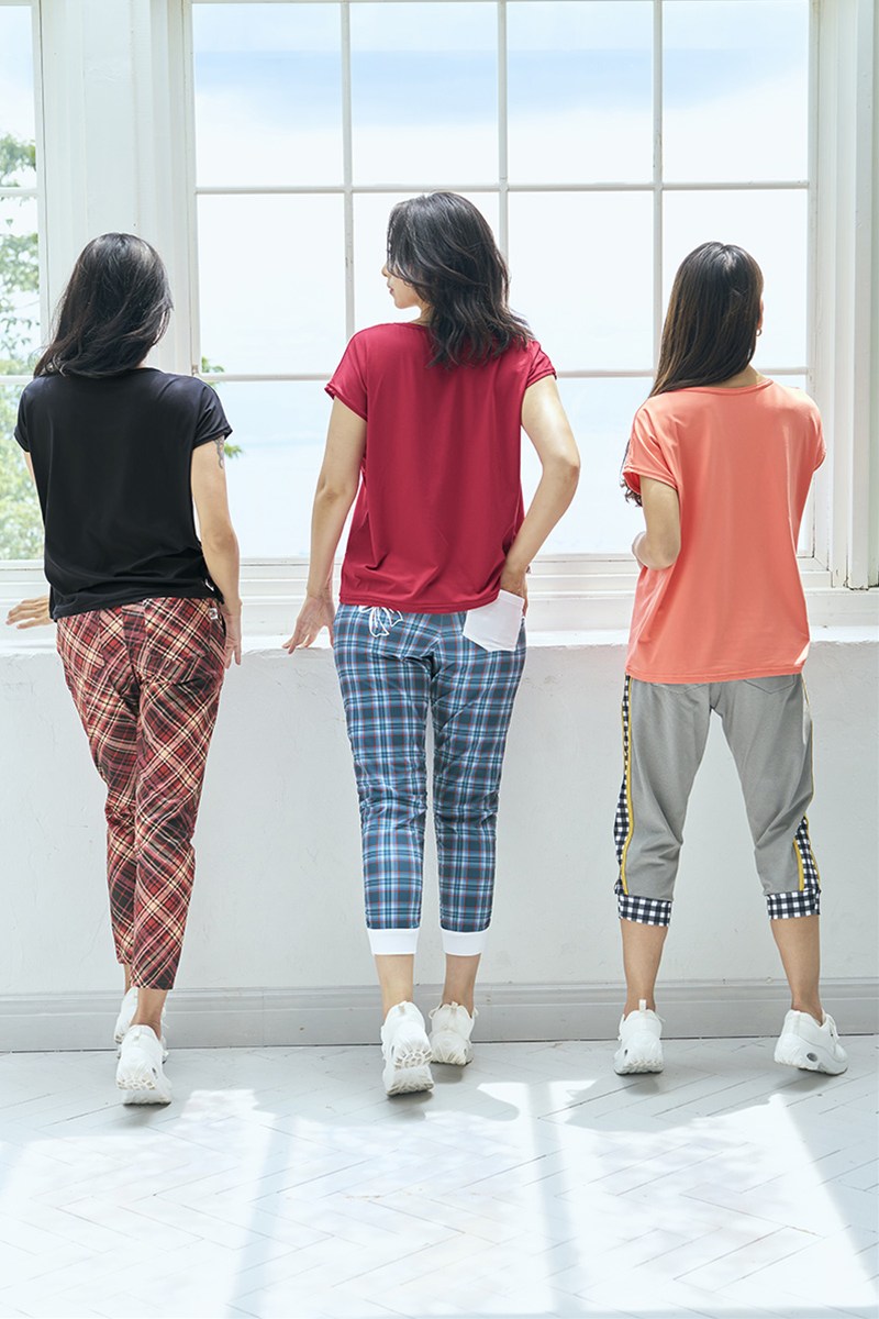 フィットネスウェア | エアリーTシャツ＊レッド 【フリー】 [Vol.71