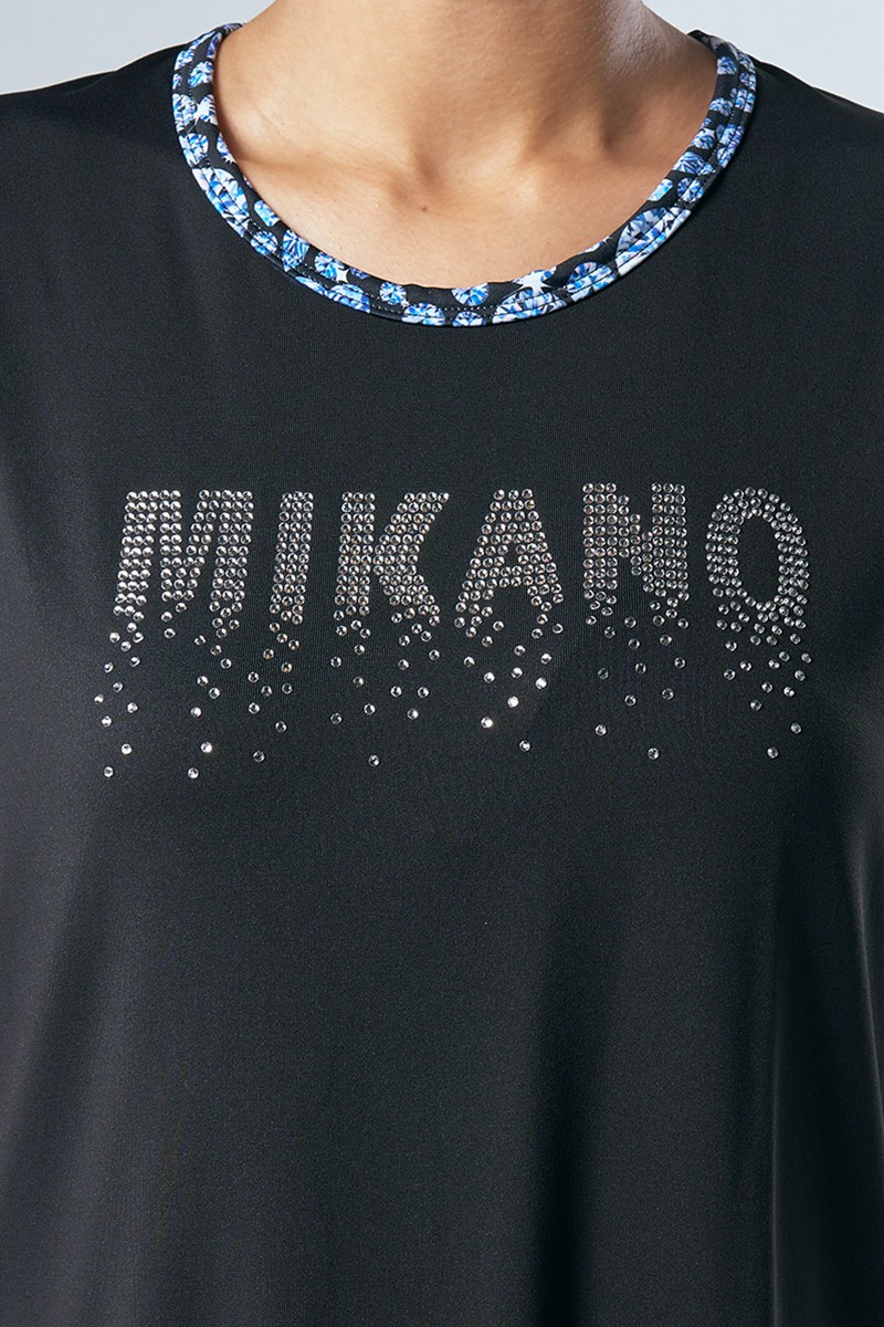 フィットネスウェア | 肩切替エアリーTシャツ(クリスタルライン