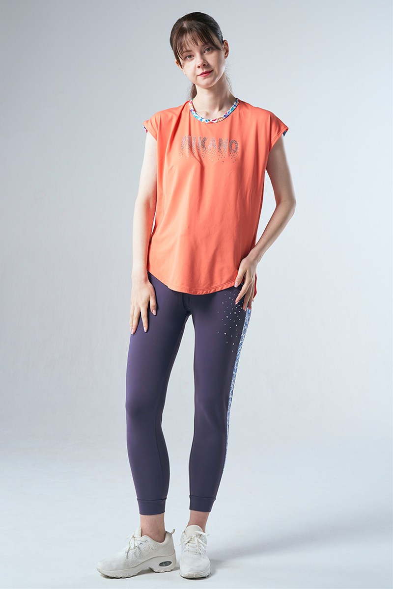 n*i様 MIKALANCE フィットネスウェア 17点セット フィットネスウェア | 肩切替エアリーTシャツ(クリスタルライン