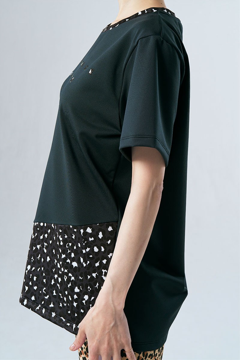 裾切替ユニセックスTシャツ