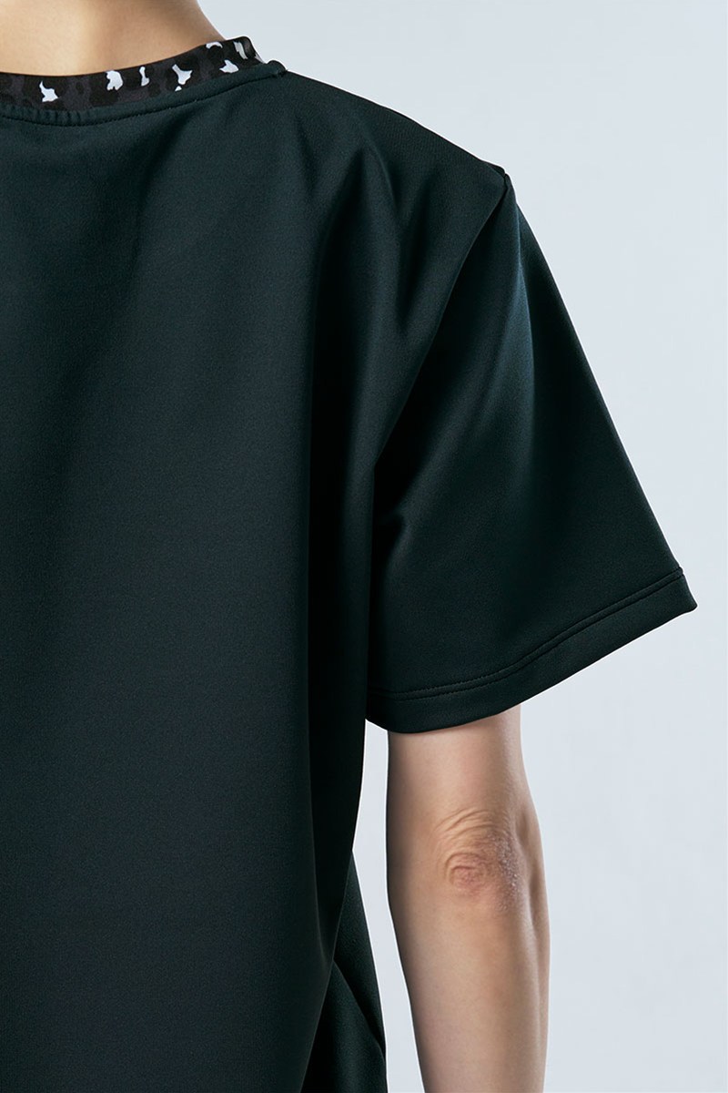 裾切替ユニセックスTシャツ